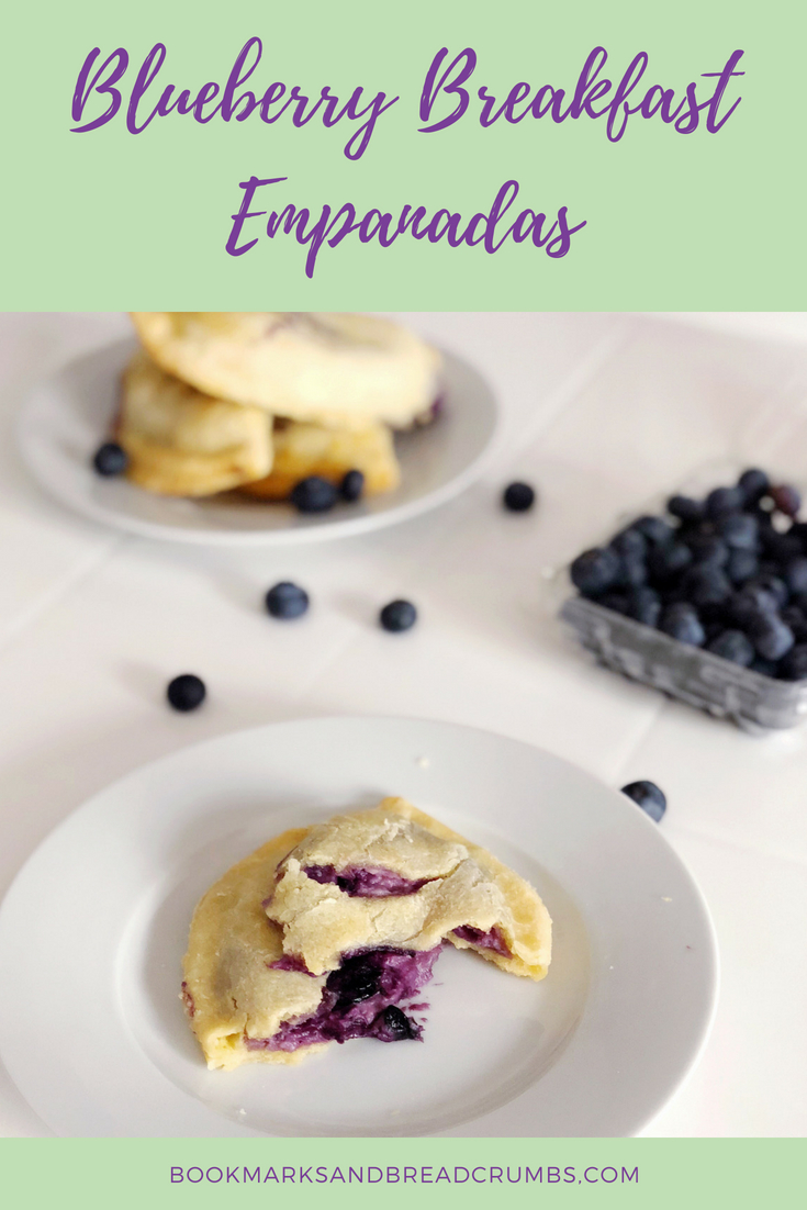 Blueberry Breakfast Empanadas Pinterest Graphic