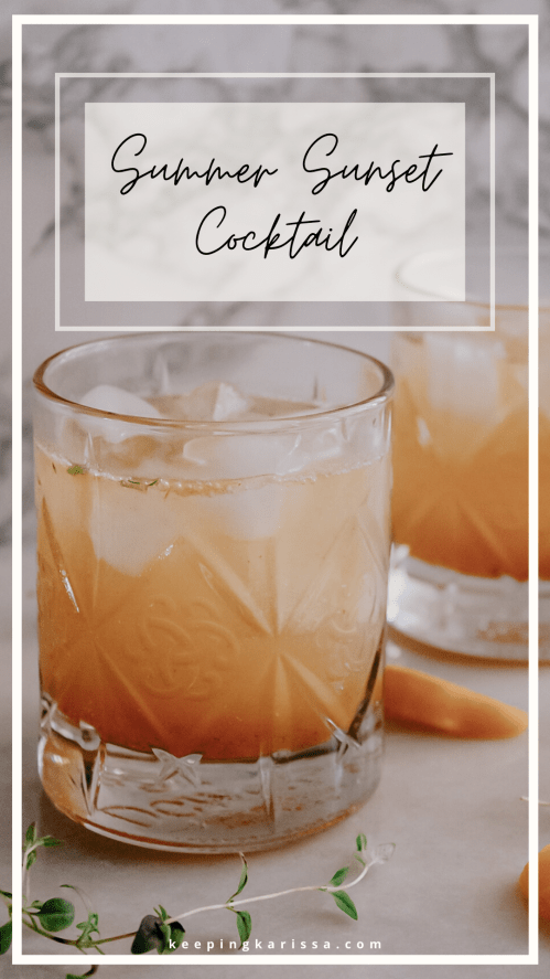 Summer Sunset Cocktail